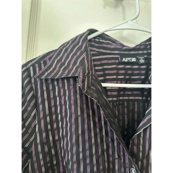 Apt 9 Petite Large striped blouse - Picture 3 of 8